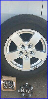 Jeep Commander Alloy Wheels and Excellent Tyres 30mm Spacers Locking nuts