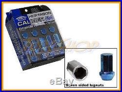 Kics Caliber 24 Ti-blue Lock Lug Nuts 12x1.5 1.5 Acorn Wheel Rim Close 7 Sided L