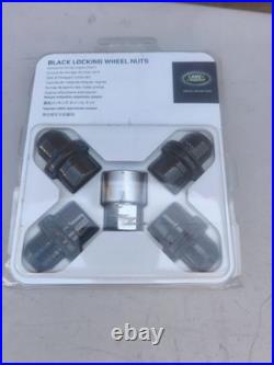 LAND ROVER BLACK LOCKING WHEEL NUT KIT RR / RRS / D5 / New DEF VPLWW0093