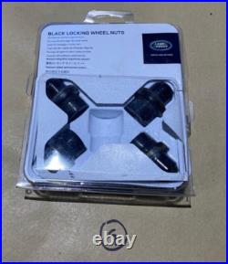 LAND ROVER BLACK LOCKING WHEEL NUT KIT RR / RRS / D5 / New DEF VPLWW0093