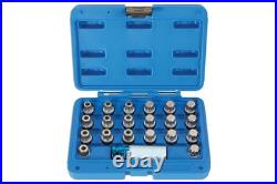 LASER 6276 Locking Wheel Nut Key Set 21pc For BMW & MINI With 17mm Drive Socket