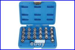LASER 6276 Locking Wheel Nut Key Set 21pc For BMW & MINI With 17mm Drive Socket