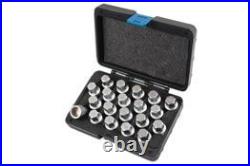 LASER 6662 Locking Wheel Nut Key Set 20 Pieces Steel For VW Porsche Models
