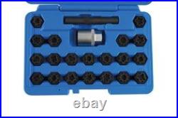 LASER 7108 Locking Wheel Nut Removal Kit 22pc Chrome Molybdenum Steel Tool