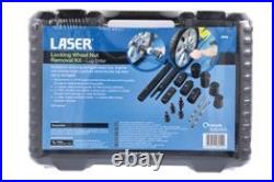 LASER 8912 Locking Wheel Nut Removal Kit Lug Driller Extraction Tool Set
