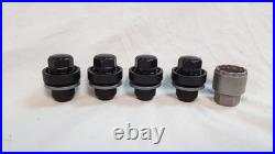 Land Range Rover VPLGW0170 Genuine Original Black Locking Wheel Nut Set
