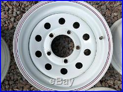 Land Rover Defender 5 X Modular Wheels White Size 16 X 7 Incl Locking Wheel Nuts