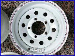 Land Rover Defender 5 X Modular Wheels White Size 16 X 7 Incl Locking Wheel Nuts