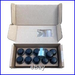 Land Rover Defender L663 Black Locking Wheel Nut Set Of 5 Lockers For Spare