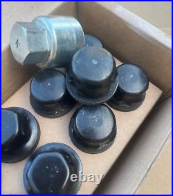 Land Rover Defender L663 Black Locking Wheel Nut Set Of 5 Lockers For Spare