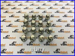 Land Rover Discovery 3 Stainless Capped Alloy Wheel Nuts x16 & Lock Nut x4 Kit