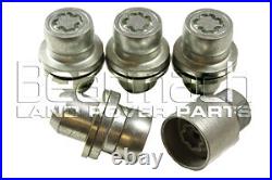 Land Rover Discovery 4 Stainless Capped Alloy Wheel Nuts x16 & Lock Nut x4 Kit