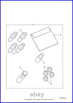 Land Rover Genuine Kit Locking Nut Road Wheels Fits Range Rover RRB100370