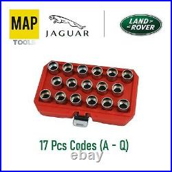 Land Rover Locking Wheel Nut Master Key Set 17 Pc (A Q)