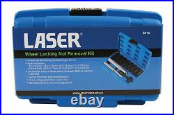 Laser 6972 Wheel Locking Nut Removal Nut Remover Tool 11 Piece 1/2''D Socket Set