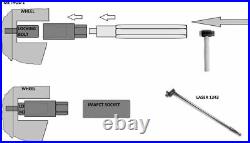 Laser 6972 Wheel Locking Nut Removal Nut Remover Tool 11 Piece 1/2''D Socket Set