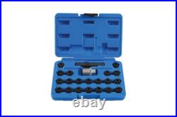 Laser 7108 22 Piece Locking Wheel Nut Key Set Fits VAG