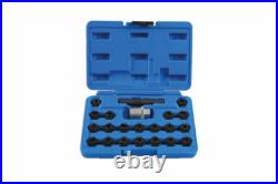 Laser 7108 22 Piece Locking Wheel Nut Key Set Fits VAG