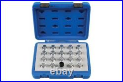 Laser Locking Wheel Nut Key Set 20pc for Vauxhall, Opel 6861