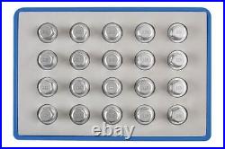 Laser Locking Wheel Nut Key Set 20pc for Vauxhall, Opel 6861
