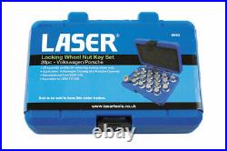 Laser Tools 6662 Locking Wheel Nut Key Set 20pc FITS VAG VW Toureg Porsche