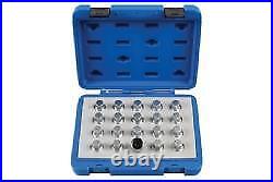 Laser Tools Locking Wheel Nut Key Set Vauxhall/Opel 20 Pieces 6861L