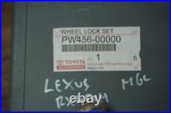 Lexus Rx450 Al20 Alloy Wheel Locking Nut Set With Security Key Genuine 2016-2022