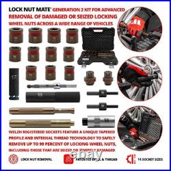 Lock Nut''Mate'' Locking Wheel Nut Removers Generation 2