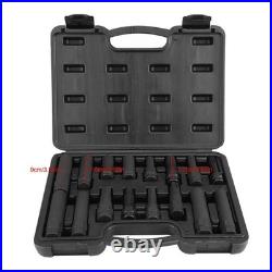 Locking Lug Nut Wheel Lock Key Removal Tool 16Pcs/Set For Auto