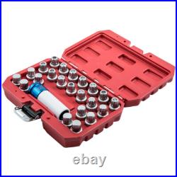 Locking Wheel Bolt Nut Removal Kit Security Key Tool For Vw Audi Seat Skoda
