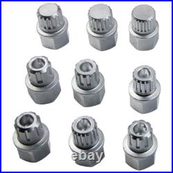Locking Wheel Bolt Nut Removal Kit Security Key Tool For Vw Audi Seat Skoda