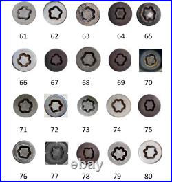 Locking Wheel Nut Bolt Key''052' For Bmw 1 3 4 5 7 X1 X2 X3 X4 X5 Mini F60 F55