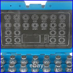 Locking Wheel Nut Key Removal Installer Tool Stud Extractor Socket Set for VW