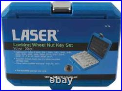 Locking Wheel Nut Key Set Laser 7076 Volvo 20 Pc Set Professional Use Only Ref H