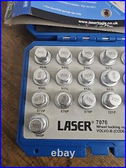 Locking Wheel Nut Key Set Laser 7076 Volvo 20 Pc Set Professional Use Only Ref H