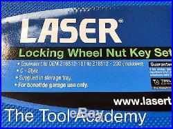 Locking Wheel Nut Keys Vauxhall Opel Tool Set Equiv OEM Z16512-181 TO Z16512-200