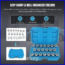 Locking Wheel Nut Security Master Key Socket Set Removal Tool for Porsche 20pc