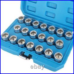 Locking Wheel Nut Security Master Key Socket Set Removal Tool for Porsche 20pc