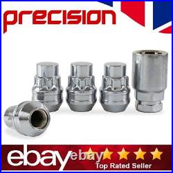 Locking Wheel Nuts For Hyundai i10 Silver M12x1.5