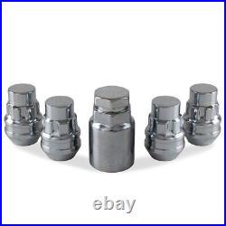 Locking Wheel Nuts For Hyundai i10 Silver M12x1.5