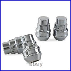 Locking Wheel Nuts For Hyundai i10 Silver M12x1.5