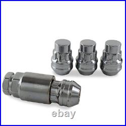 Locking Wheel Nuts For Hyundai i10 Silver M12x1.5