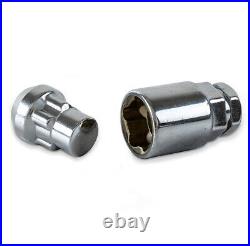 Locking Wheel Nuts For Jeep Cherokee Silver Chrome M14x1.5