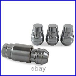 Locking Wheel Nuts For Nissan Juke Silver Chrome M12x1.25