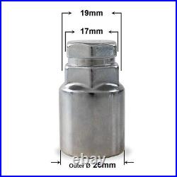 Locking Wheel Nuts For Nissan X-Trail Silver Chrome M12x1.25