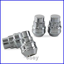 Locking Wheel Nuts For Nissan X-Trail Silver Chrome M12x1.25