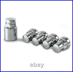 Locking Wheel Nuts For Ssangyong Rexton Silver Chrome M14x1.5