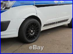 Locks + Nuts inc 18 Silver 1250kg Alloy Wheels XL Tyres Ford Transit Custom Mk7