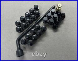 Lrc1127wb 18 Black Alloy Wheel Nuts, Locking Nuts And Heavy Duty Wheel Brace