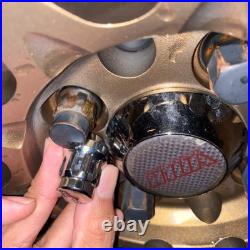 M12x1.5 RAYS 17HEX 32mm Black Steel Wheel Lug Lock Nuts 20pcs /set